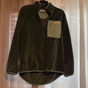 Magellan Outdoors Olive Green Fleece Pullover